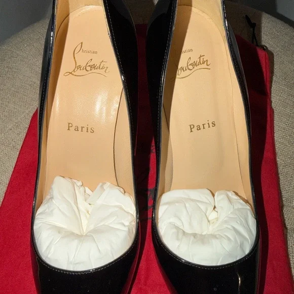 Christian Louboutin Black Patent Pigalle 85 - Picture 3 of 7